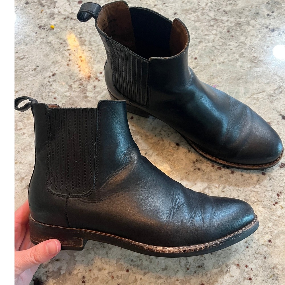 Thursday Boot Co Duchess Black Leather Chelsea Ankle Boots Womens 6.5 Everyday